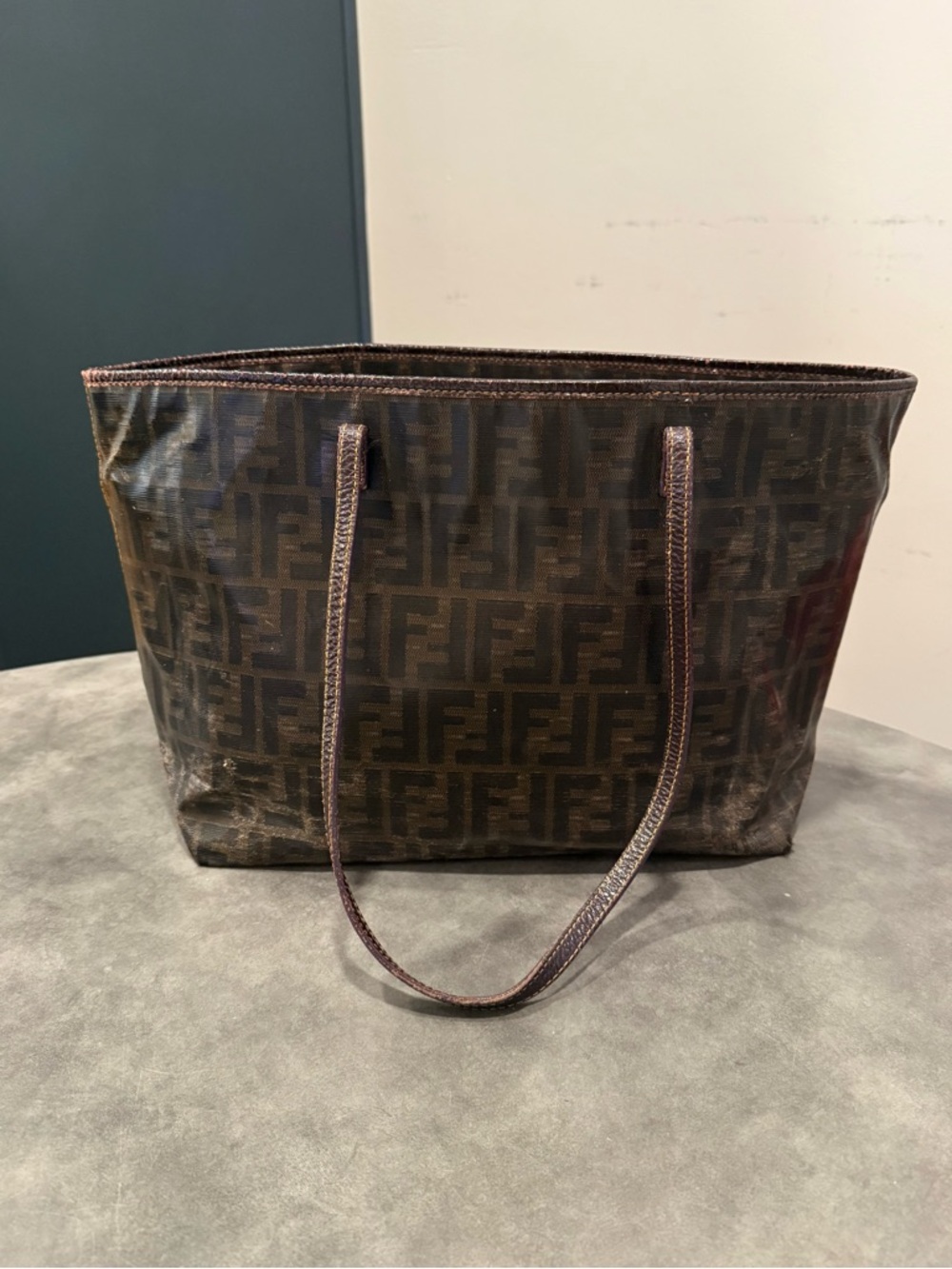 Fendi FF Zucca Roll Tote